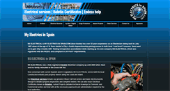 Desktop Screenshot of myelectricsinspain.com